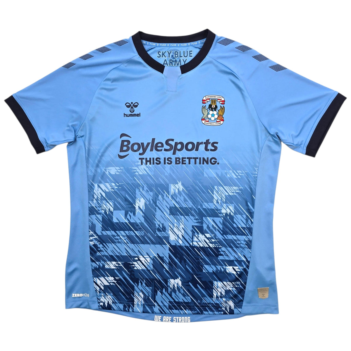 2020/21 Coventry City Home Football Shirt (M) Hummel - Football Finery - FF305417