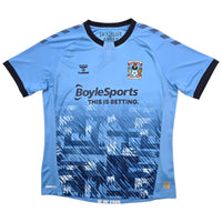 2020/21 Coventry City Home Football Shirt (M) Hummel - Football Finery - FF305417