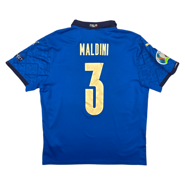 2020/21 Italy Home Football Shirt (XL) Puma 3 Maldini - Football Finery - FF301248