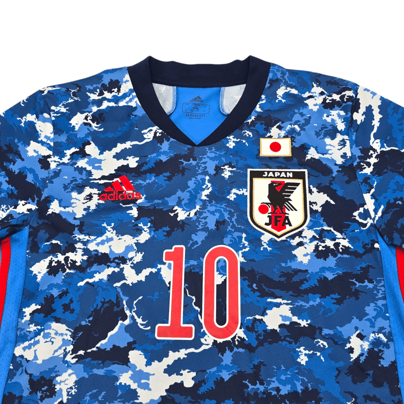 2020/21 Japan Home Football Shirt (L) Adidas 10 Minamino - Football Finery - FF301156