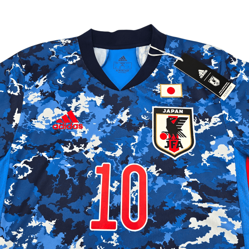 2020/21 Japan Home Football Shirt (M) Adidas 10 Minamino (BNWTs) - Football Finery - FF302508