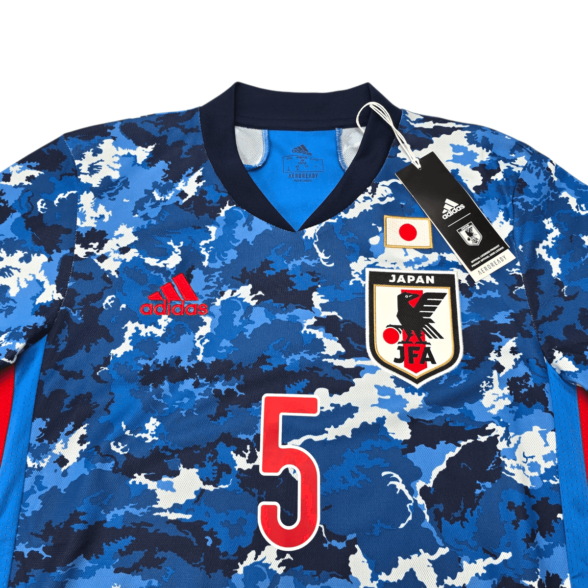 2020/21 Japan Home Football Shirt (M) Adidas 5 Nagatoma (BNWTs) - Football Finery - FF302426