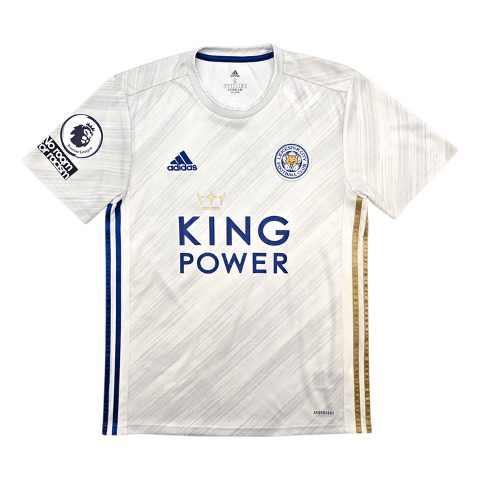 2020/21 Leicester City Away Football Shirt (S) Adidas 9 Vardy - Football Finery - FF304597