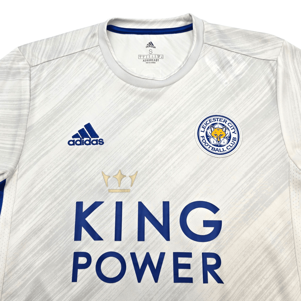 2020/21 Leicester City Away Football Shirt (S) Adidas 9 Vardy - Football Finery - FF304597