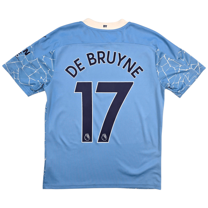 2020/21 Manchester City Home Football Shirt (M) Puma 17 De Bruyne - Football Finery - FF304600