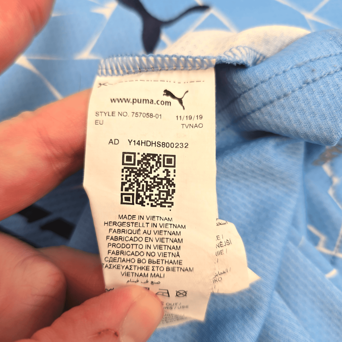 2020/21 Manchester City Home Football Shirt (M) Puma 17 De Bruyne - Football Finery - FF304600