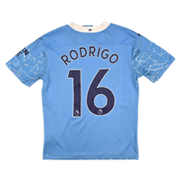 2020/21 Manchester City Home Football Shirt (S) Puma 16 Rodrigo - Football Finery - FF301826
