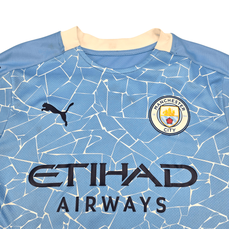 2020/21 Manchester City Home Football Shirt (S) Puma 16 Rodrigo - Football Finery - FF301826