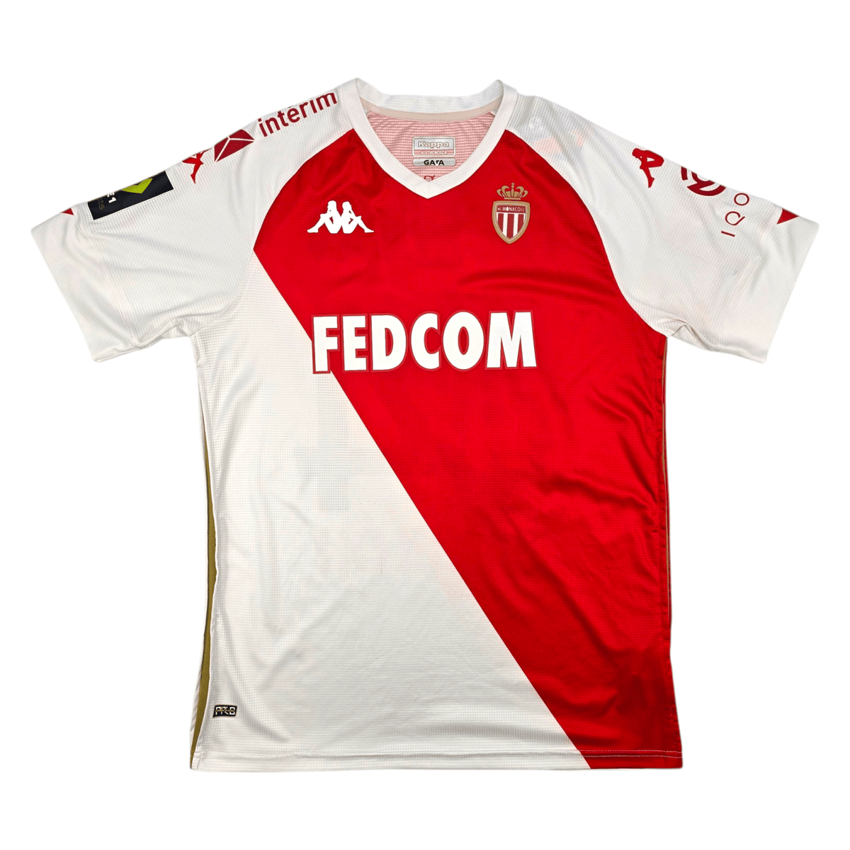 2020/21 Monaco Home Football Shirt (XL) Kappa 44 Fabregas (Player Version) - Football Finery - FF302702