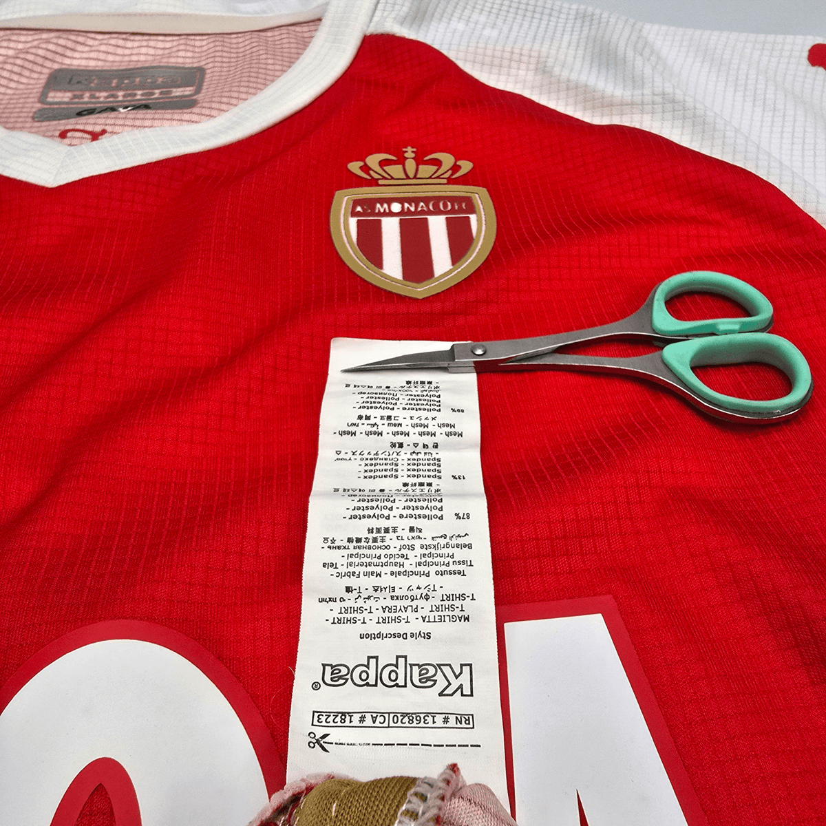 2020/21 Monaco Home Football Shirt (XL) Kappa 44 Fabregas (Player Version) - Football Finery - FF302702