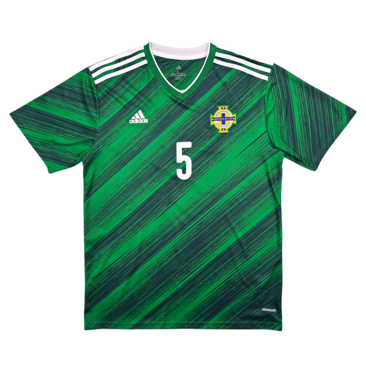 2020/21 Northern Ireland Home Football Shirt (XL) Adidas 5 Evans - Football Finery - FF303347