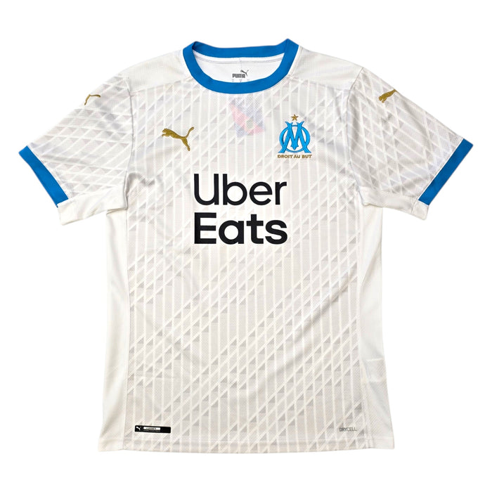 2020/21 Olympique Marseille Home Football Shirt (S) Puma 25 Nagatomo - Football Finery - FF306679