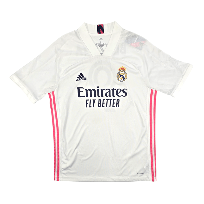 2020/21 Real Madrid Home Football Shirt (L) Adidas #9 Benzema - Football Finery - FF300161