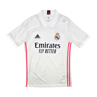 2020/21 Real Madrid Home Football Shirt (S) Adidas 9 Benzema - Football Finery - FF301113