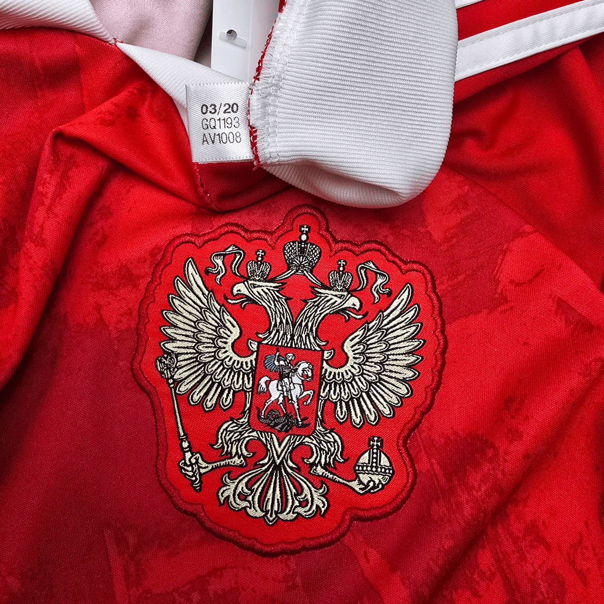 2020/21 Russia Home Football Shirt (M) Adidas - Football Finery - FF304223