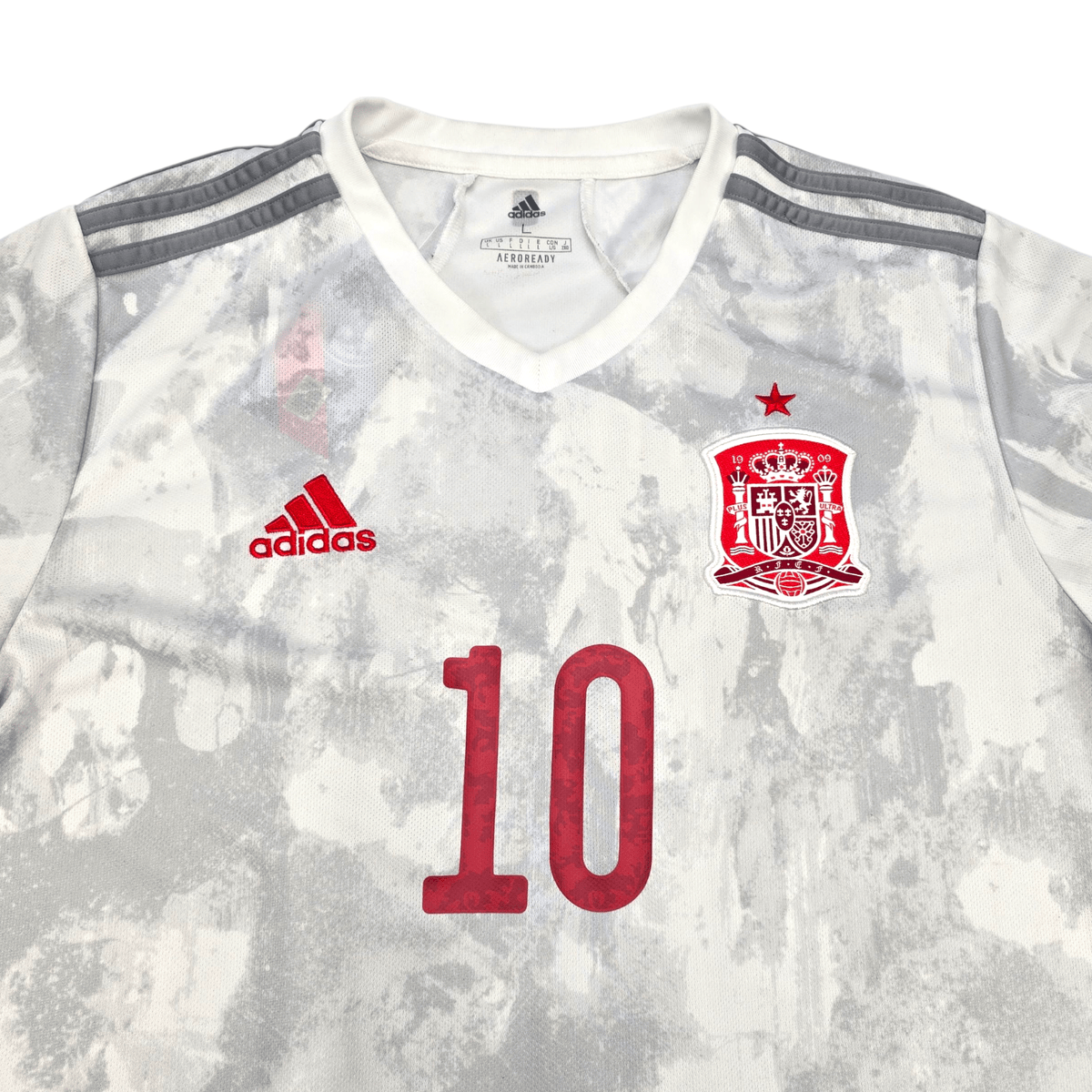 2020/21 Spain Away Football Shirt (L) Adidas 10 Thiago - Football Finery - FF301274