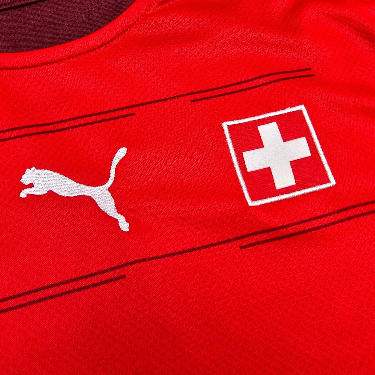 2020/21 Switzerland Home Football Shirt (M) Puma (Squad Signed) - Football Finery - FF304486