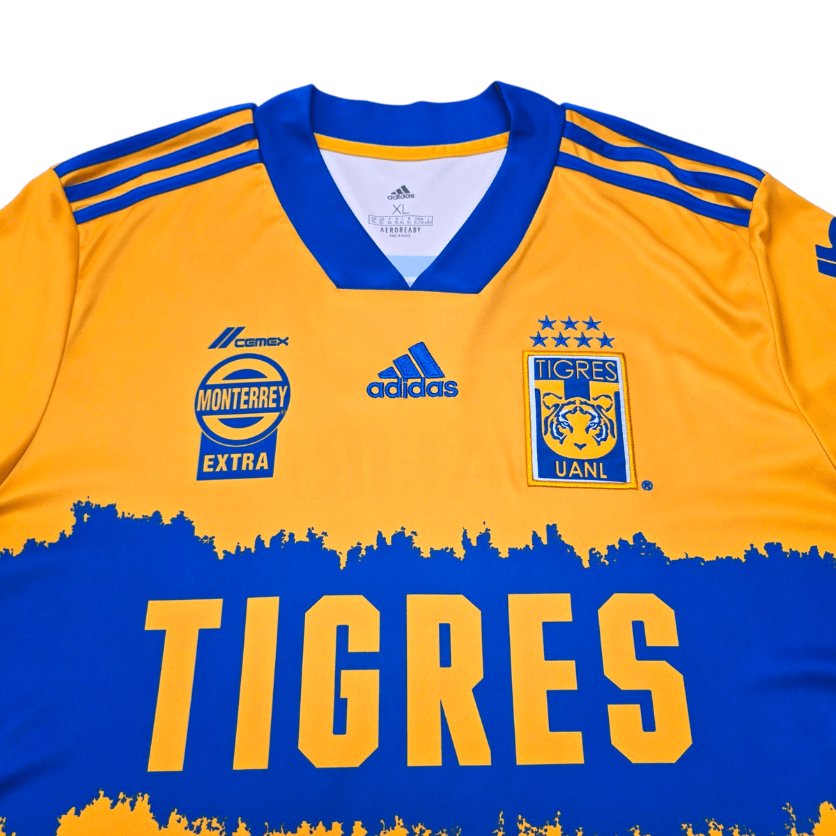 2020/21 Tigres Home Football Shirt (XL) Adidas - Football Finery - FF305190