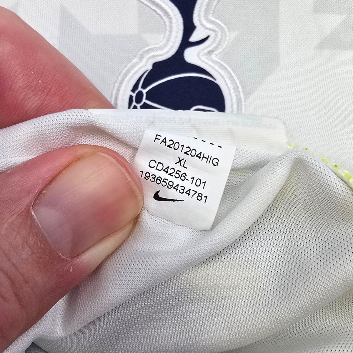 2020/21 Tottenham Hotspur Home Football Shirt (XL) Nike 9 Bale - Football Finery - FF306313