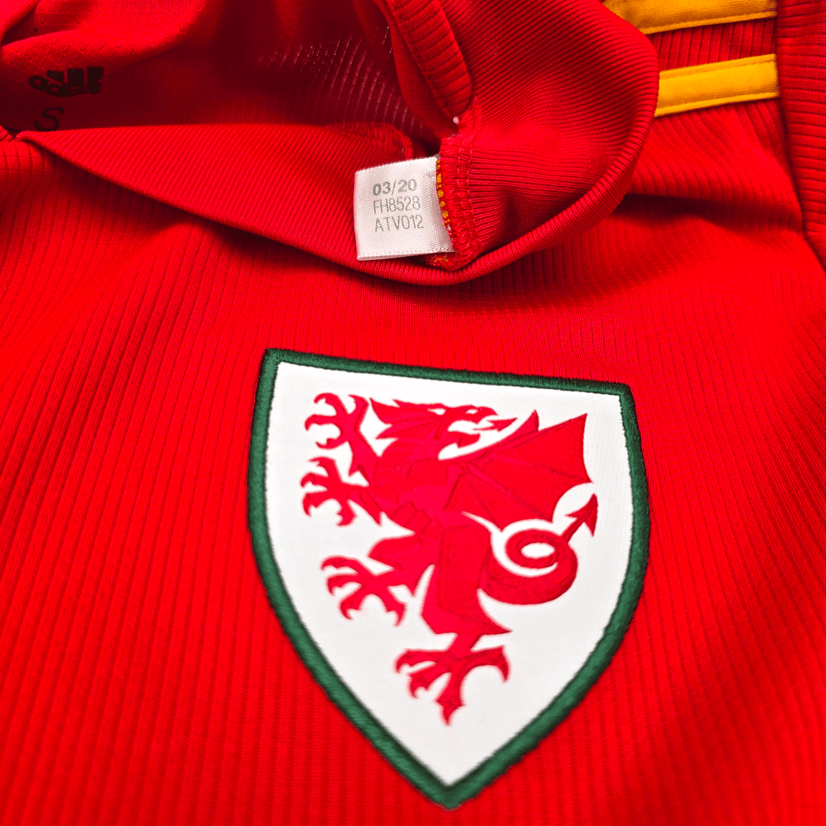 2020/21 Wales Home Football Shirt (S) Adidas 11 Bale - Football Finery - FF303237