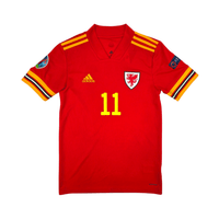 2020/21 Wales Home Football Shirt (S) Adidas 11 Bale - Football Finery - FF303237