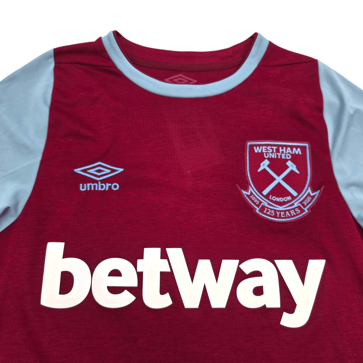 2020/21 West Ham United Home Football Shirt (S) Umbro 21 Ogbonna - Football Finery - FF303978