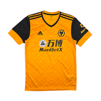 2020/21 Wolverhampton Wanderers Home Football Shirt (S) Adidas 8 Neves - Football Finery - FF301838
