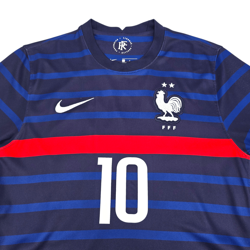 2020/22 France Home Football Shirt (S) Nike 10 Mbappe - Football Finery - FF301812