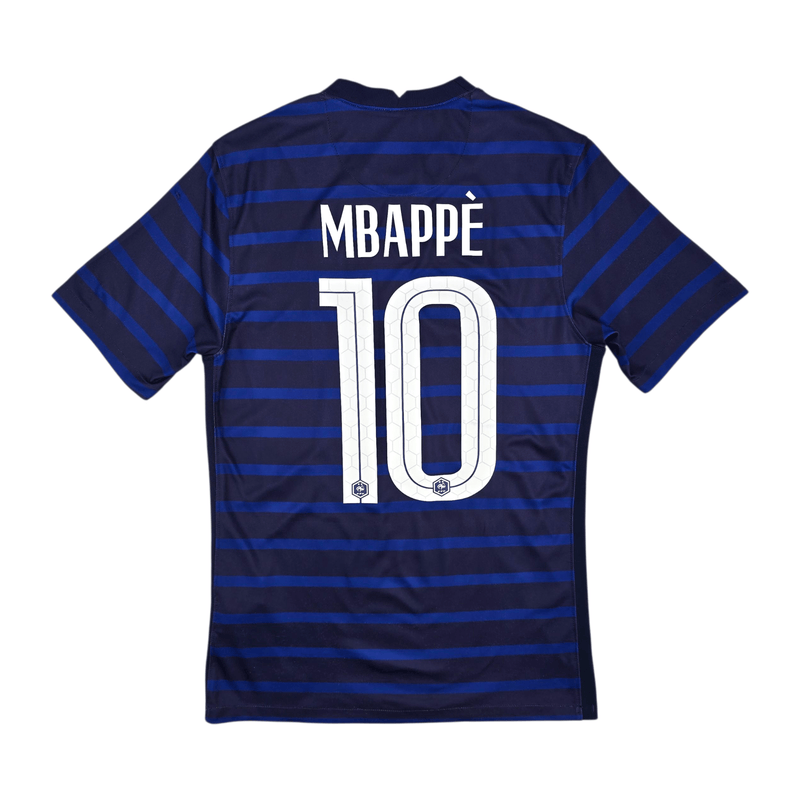 2020/22 France Home Football Shirt (S) Nike 10 Mbappe - Football Finery - FF301812