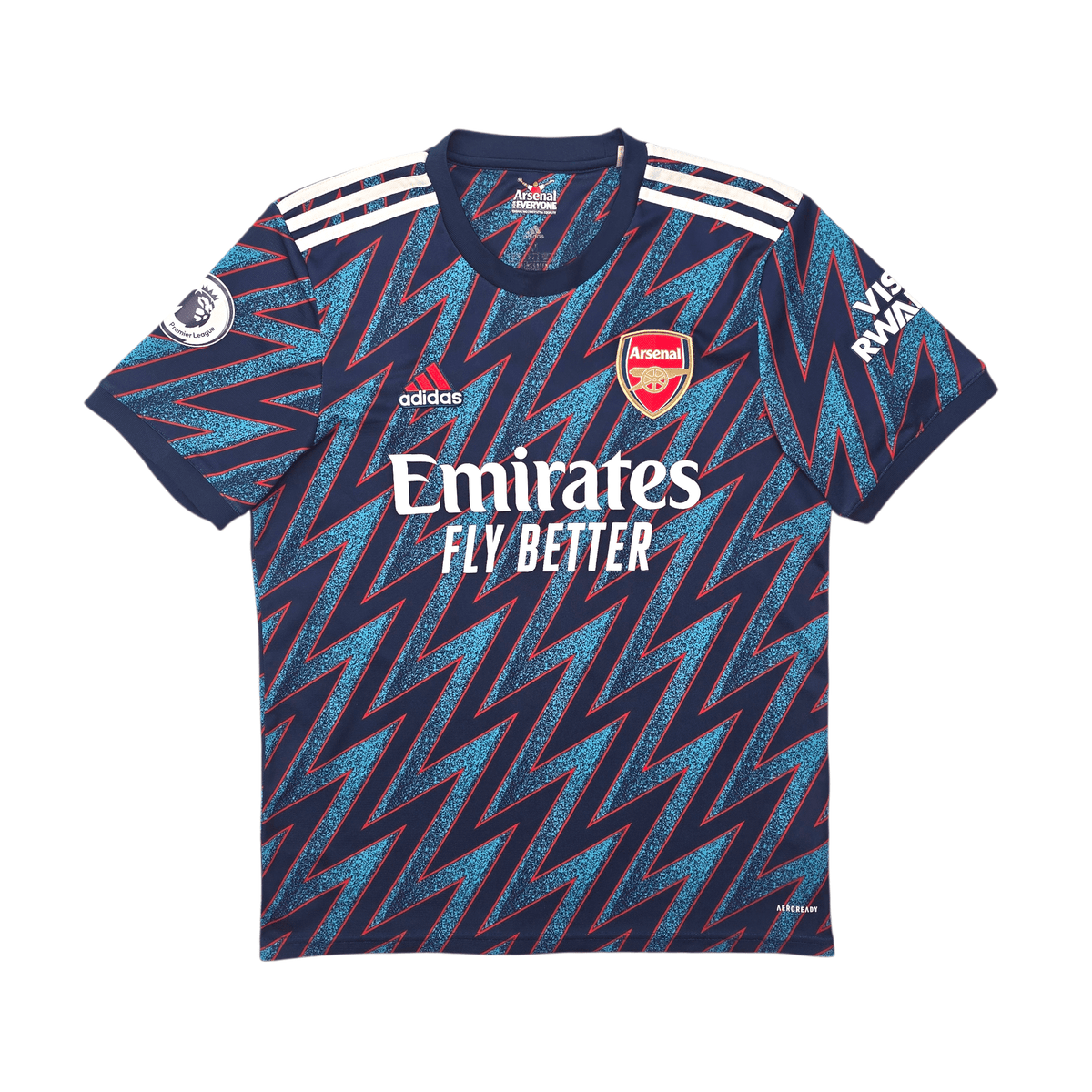 2021/22 Arsenal Third Football Shirt (M) Adidas 8 Odegaard - Football Finery - FF303455