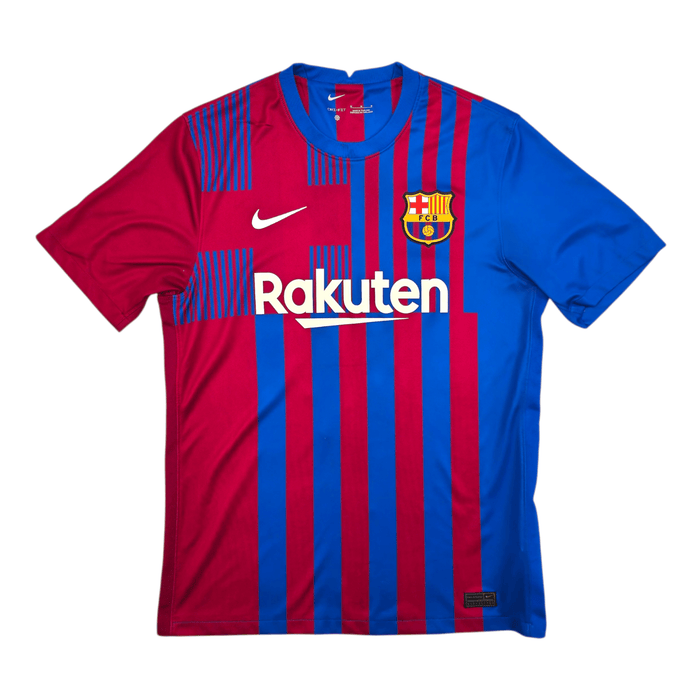 2021/22 Barcelona Home Football Shirt (M) Nike 3 Pique - Football Finery - FF303859