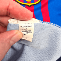 2021/22 Barcelona Home Football Shirt (M) Nike 3 Pique - Football Finery - FF303859
