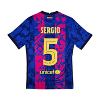 2021/22 Barcelona Third Football Shirt (S) Nike 5 Sergio (Busquets) - Football Finery - FF300758