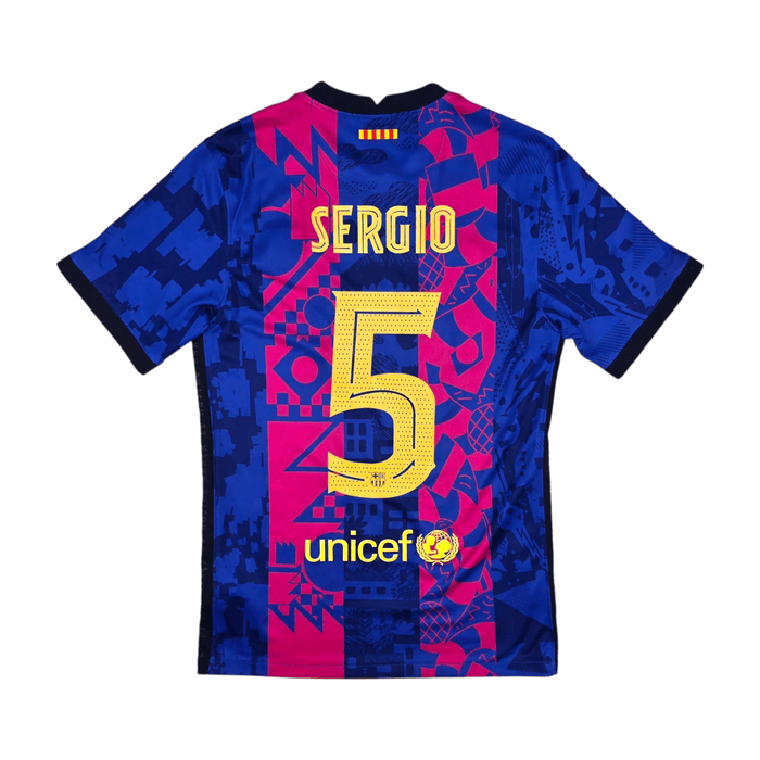 2021/22 Barcelona Third Football Shirt (S) Nike 5 Sergio (Busquets) - Football Finery - FF300758