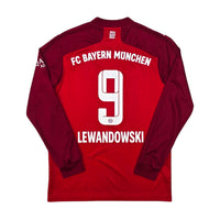 2021/22 Bayern Munich Home Football Shirt (M) Adidas 9 Lewandowski - Football Finery - FF304731