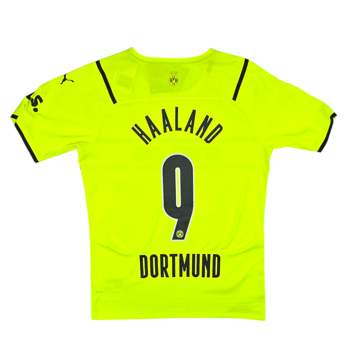 2021/22 Dortmund Home Football Shirt (L) Puma #9 Halland (Cup) - Football Finery - FF300141