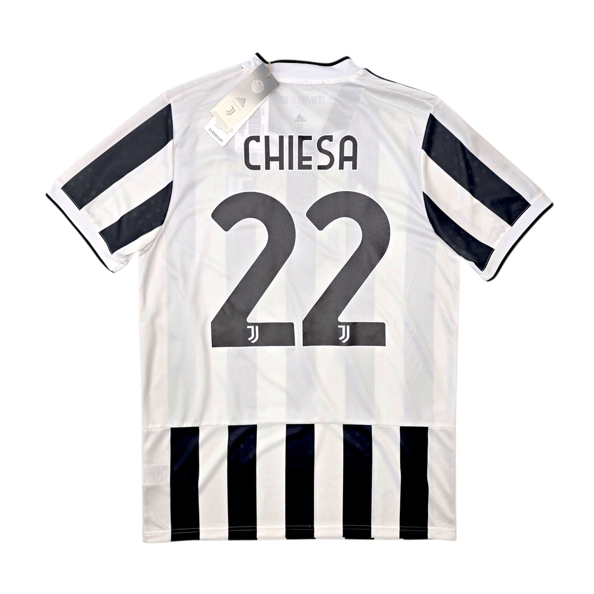 2021/22 Juventus Home Football Shirt (M) Adidas 22 Chiesa (BNWTs) - Football Finery - FF305677