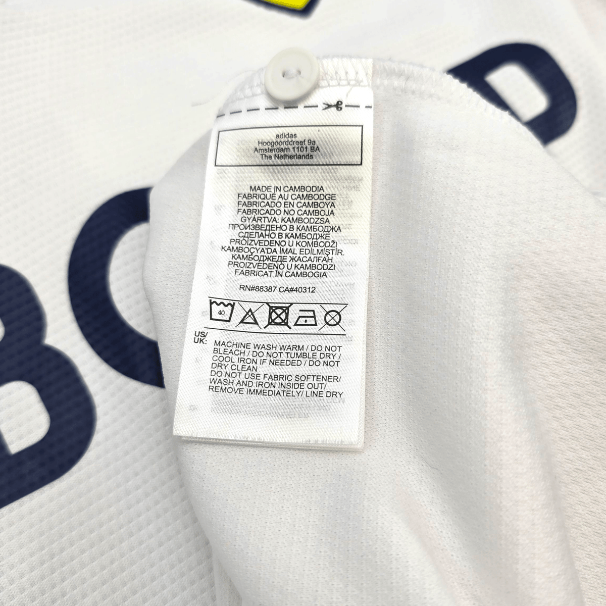 2021/22 Leeds United Home Football Shirt (M) Adidas 10 Raphinha - Football Finery - FF301330