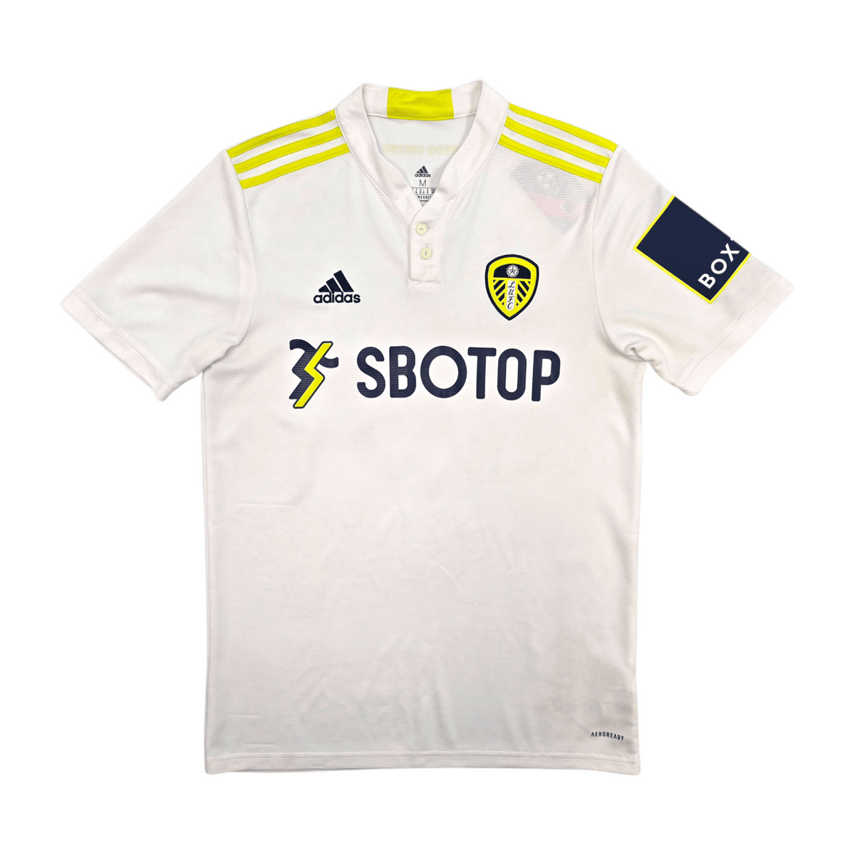 2021/22 Leeds United Home Football Shirt (M) Adidas 10 Raphinha - Football Finery - FF303731