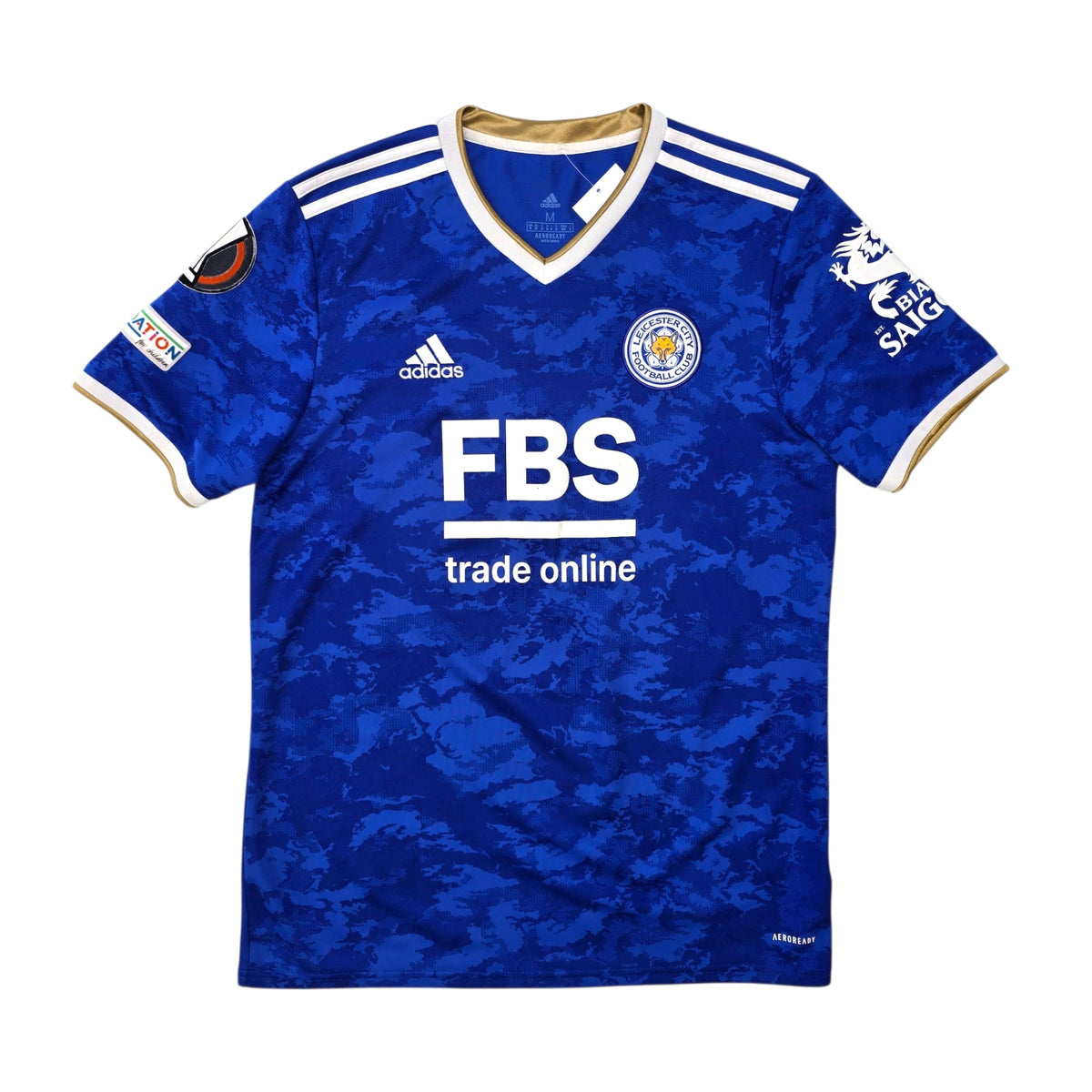 2021/22 Leicester City Home Football Shirt (M) Adidas - Football Finery - FF305009