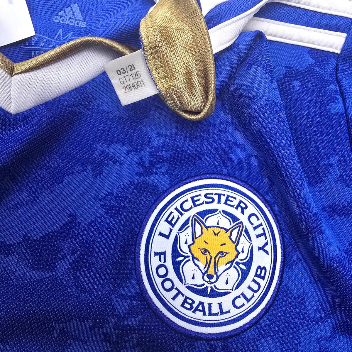 2021/22 Leicester City Home Football Shirt (M) Adidas - Football Finery - FF305009