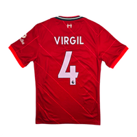 2021/22 Liverpool Home Football Shirt (S) Nike 4 Virgil - Football Finery - FF303448