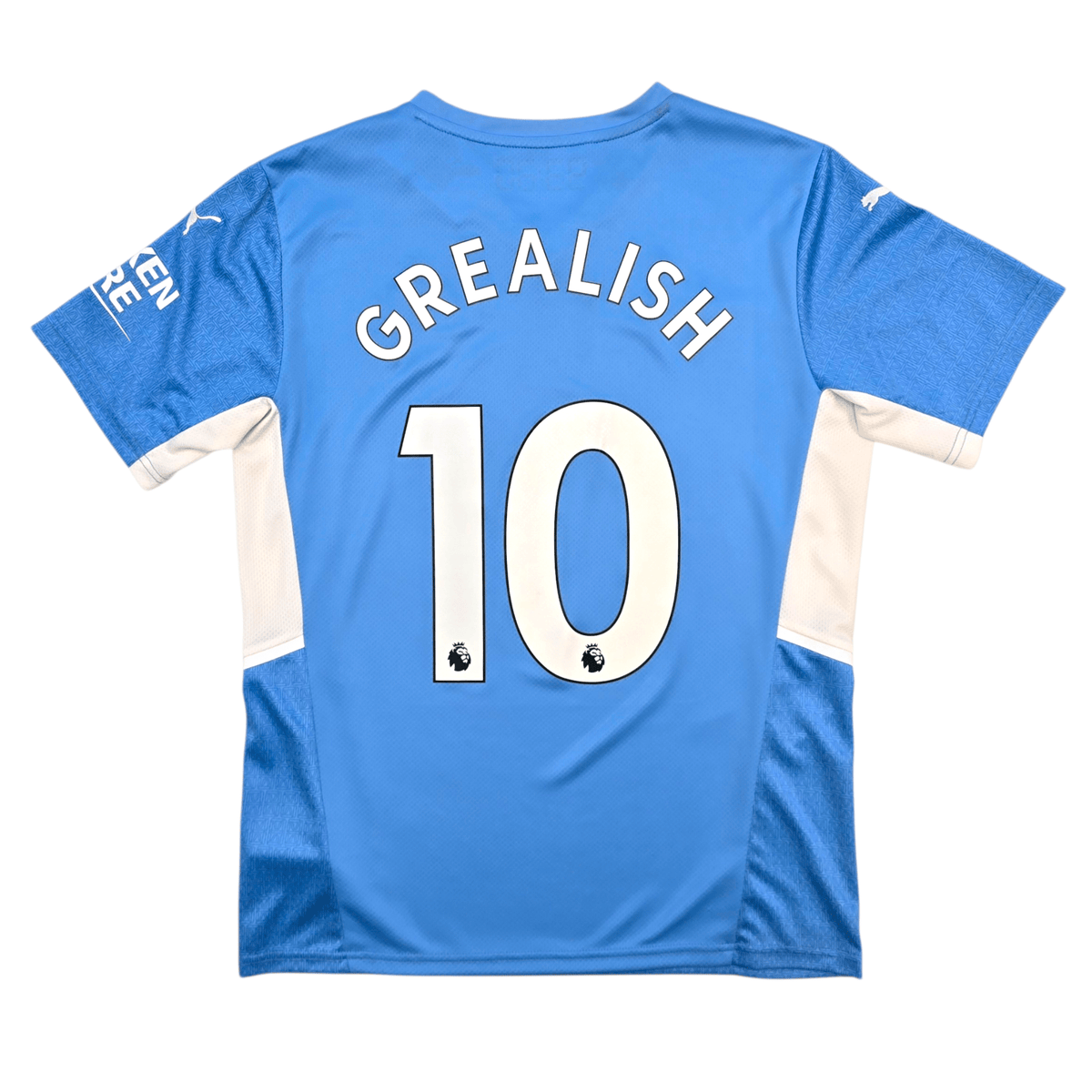 2021/22 Manchester City Home Football Shirt (M) Puma 10 Grealish - Football Finery - FF303778