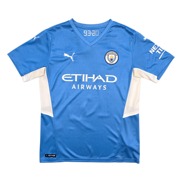 2021/22 Manchester City Home Football Shirt (M) Puma 10 Grealish - Football Finery - FF303778