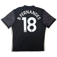 2021/22 Manchester United Away Football Shirt (XL) Adidas 18 B.Fernandes - Football Finery - FF303293