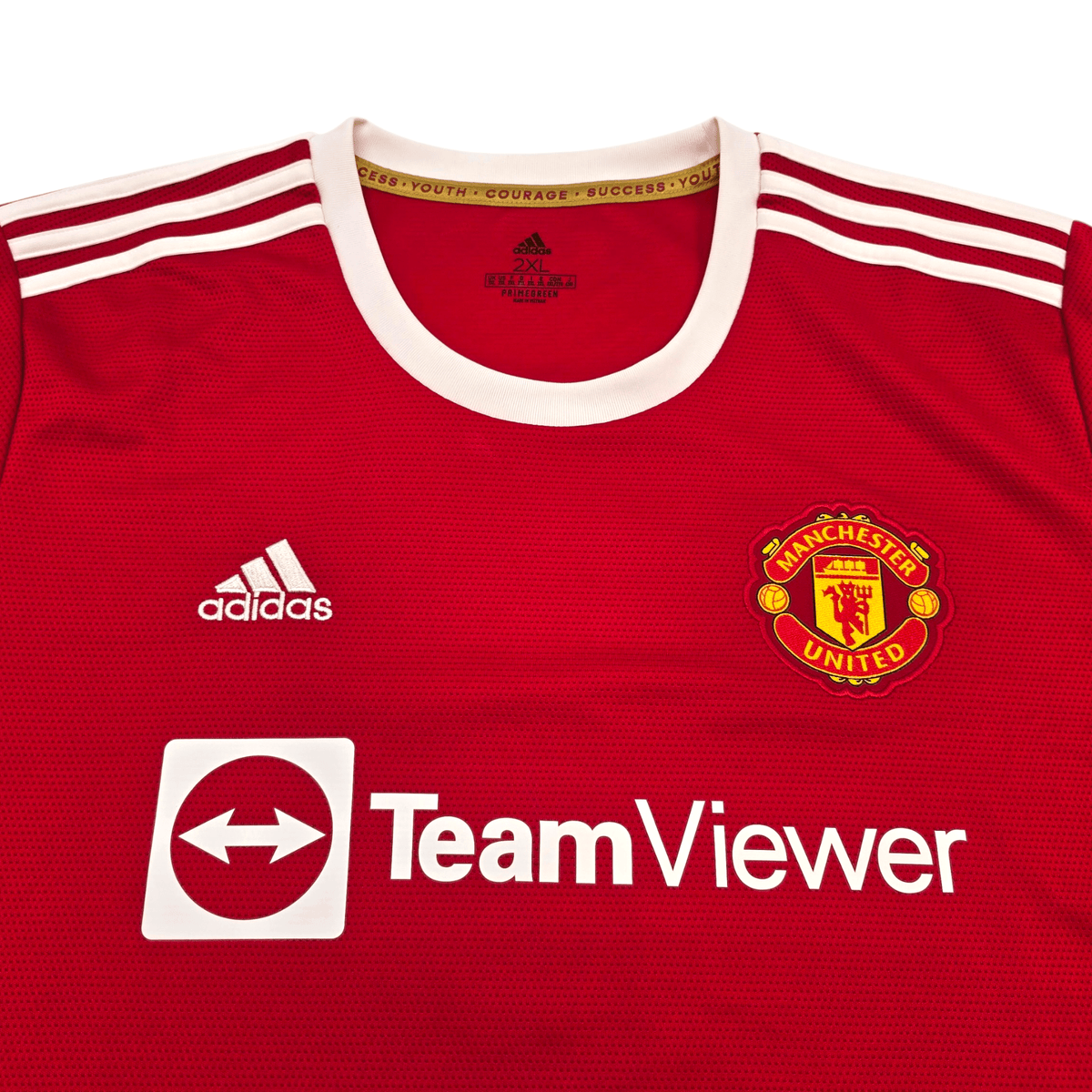 2021/22 Manchester United Home Football Shirt (2XL) Adidas 18 B.Fernandes - Football Finery - FF304303