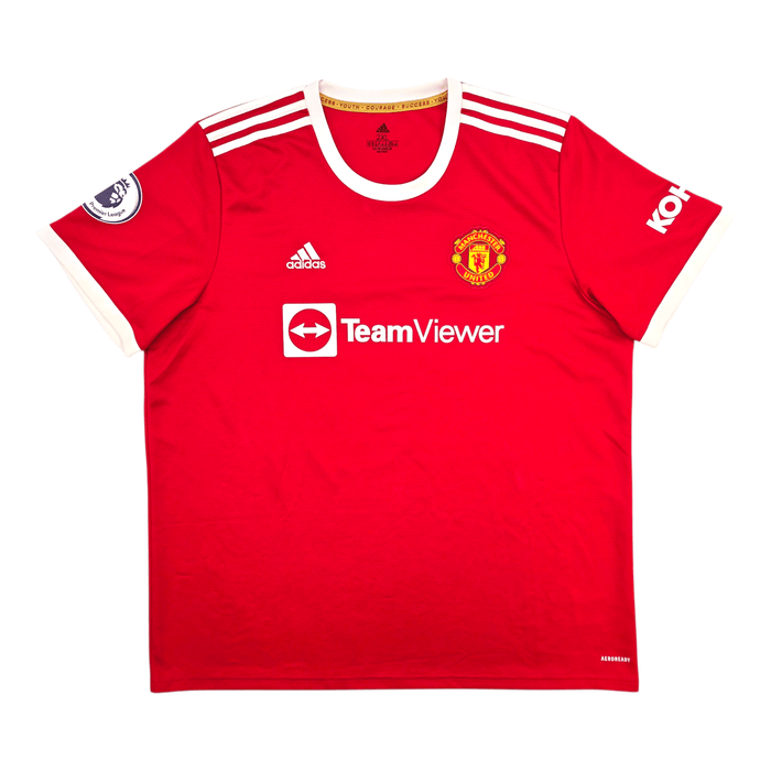 2021/22 Manchester United Home Football Shirt (2XL) Adidas 18 B.Fernandes - Football Finery - FF304303