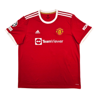 2021/22 Manchester United Home Football Shirt (2XL) Adidas 7 Ronaldo - Football Finery - FF304302