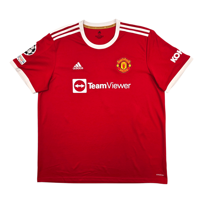 2021/22 Manchester United Home Football Shirt (2XL) Adidas 7 Ronaldo - Football Finery - FF304302