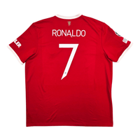 2021/22 Manchester United Home Football Shirt (2XL) Adidas 7 Ronaldo - Football Finery - FF304302